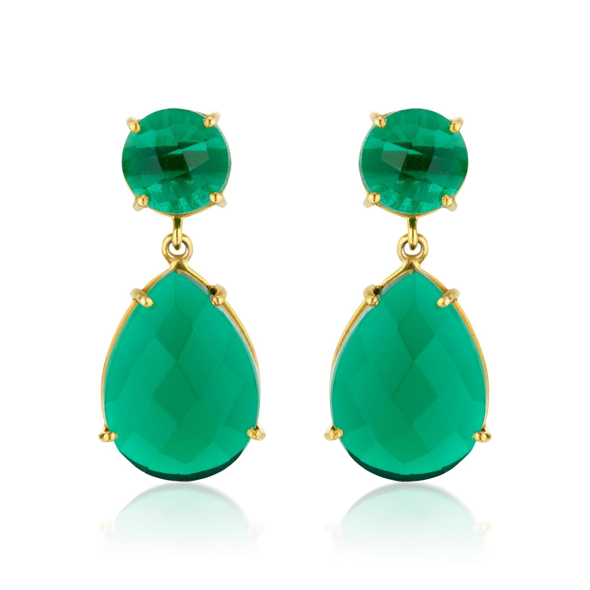 Lennox Earrings | Green Quartz by elliparr