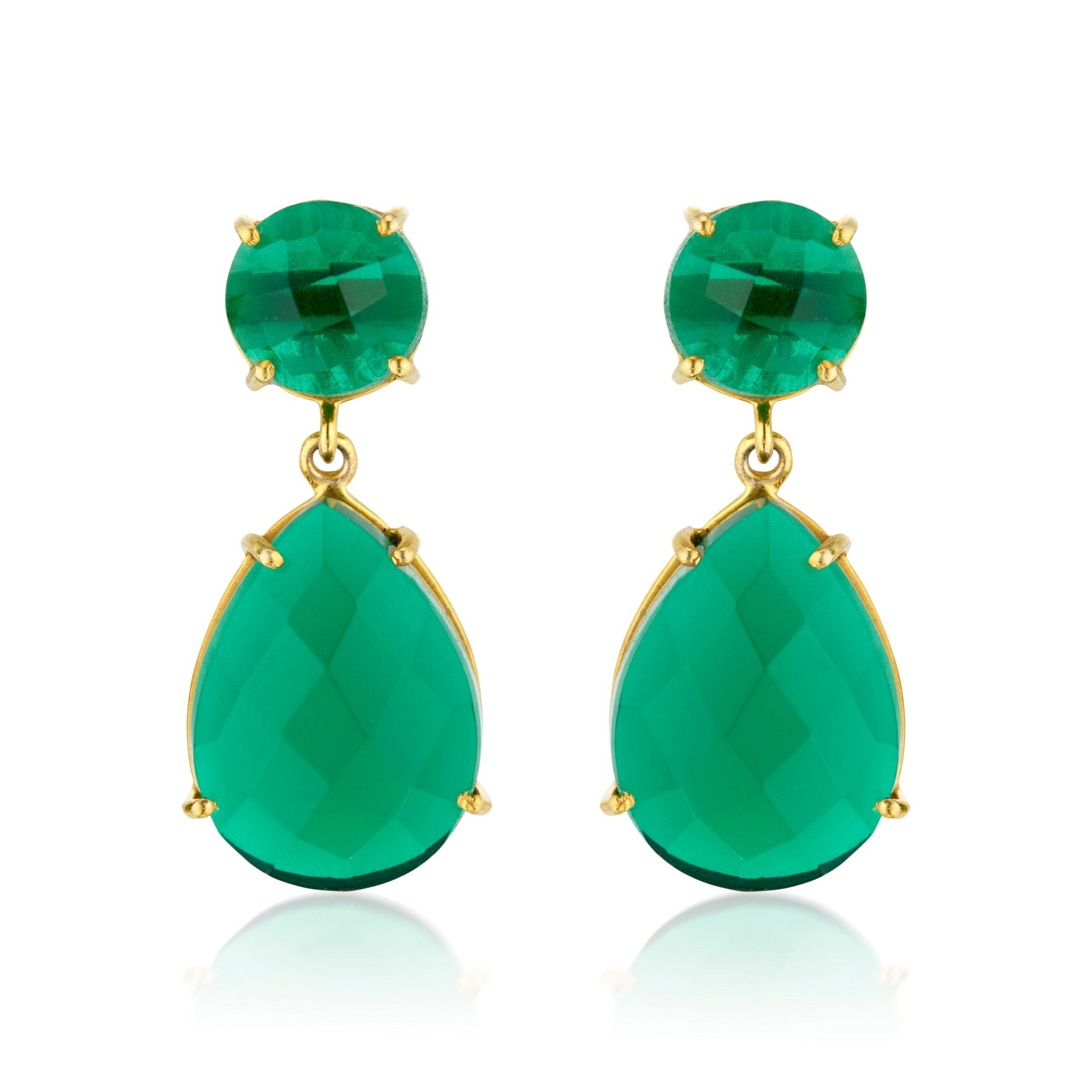 Lennox Earrings | Green Quartz by elliparr