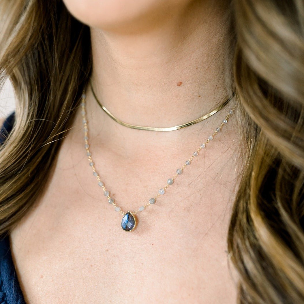 Lexie Herringbone Chain Necklace by elliparr