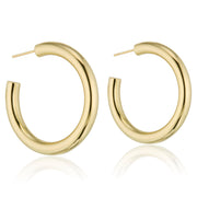 Lg Hoop 18K Gold over Brass by elliparr