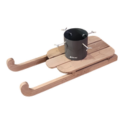 Wooden Runner Sled Tree Stand - Natural