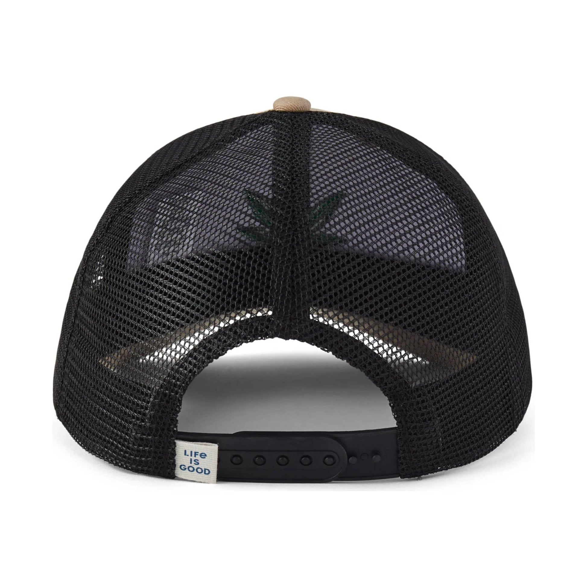 Life Is Good Cannabis Trucker Hat - Tan by Lenny's Shoe & Apparel