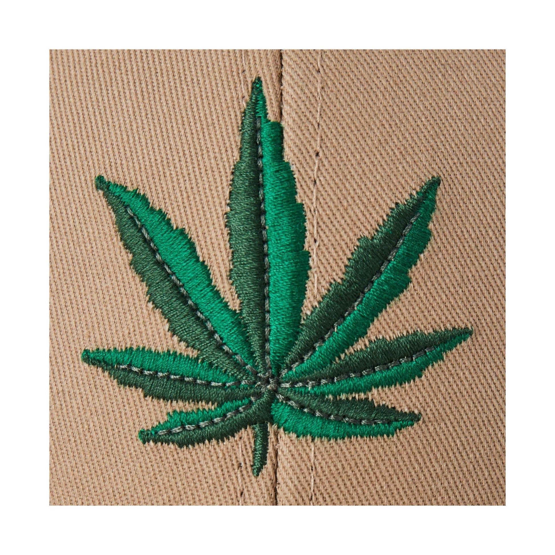 Life Is Good Cannabis Trucker Hat - Tan by Lenny's Shoe & Apparel