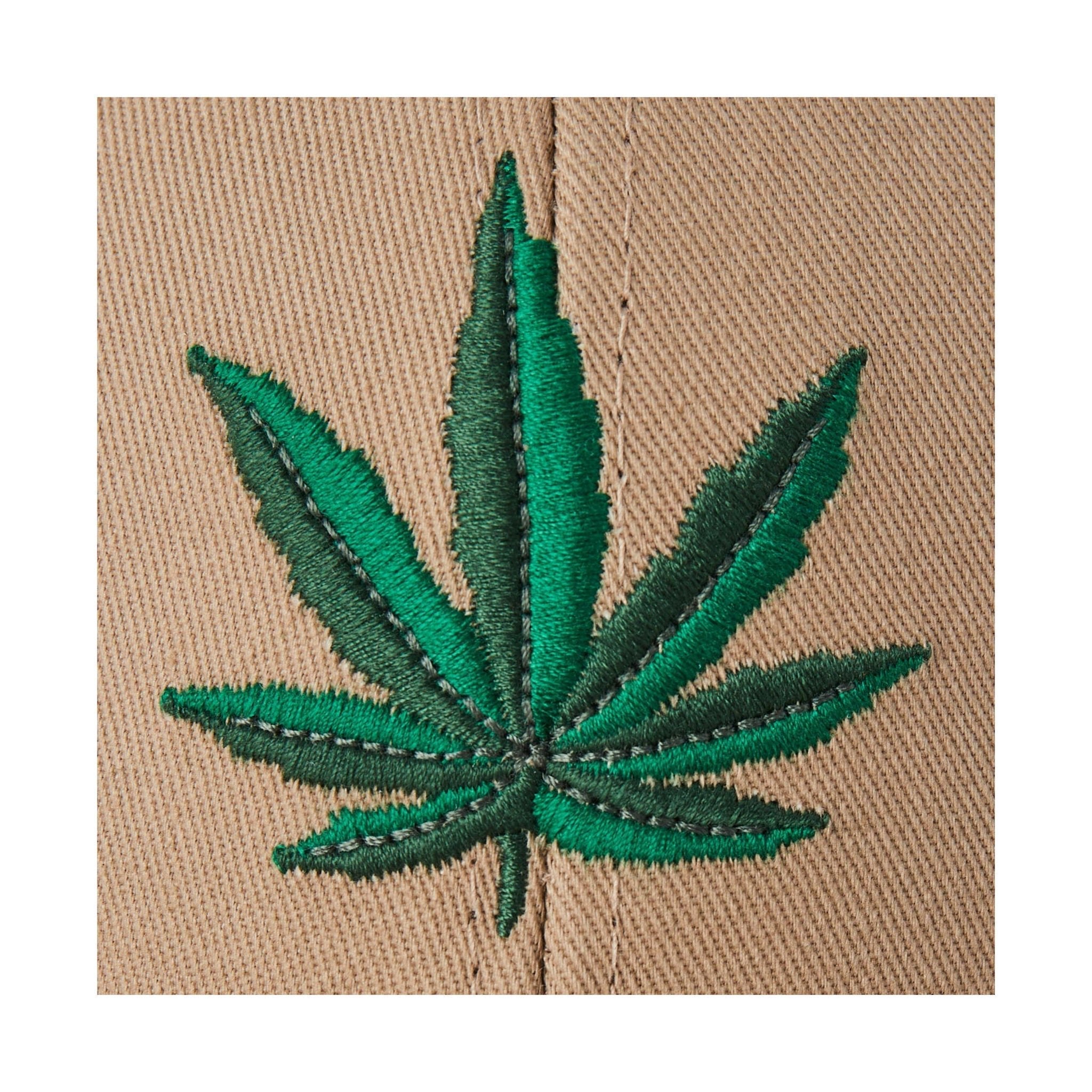 Life Is Good Cannabis Trucker Hat - Tan by Lenny's Shoe & Apparel