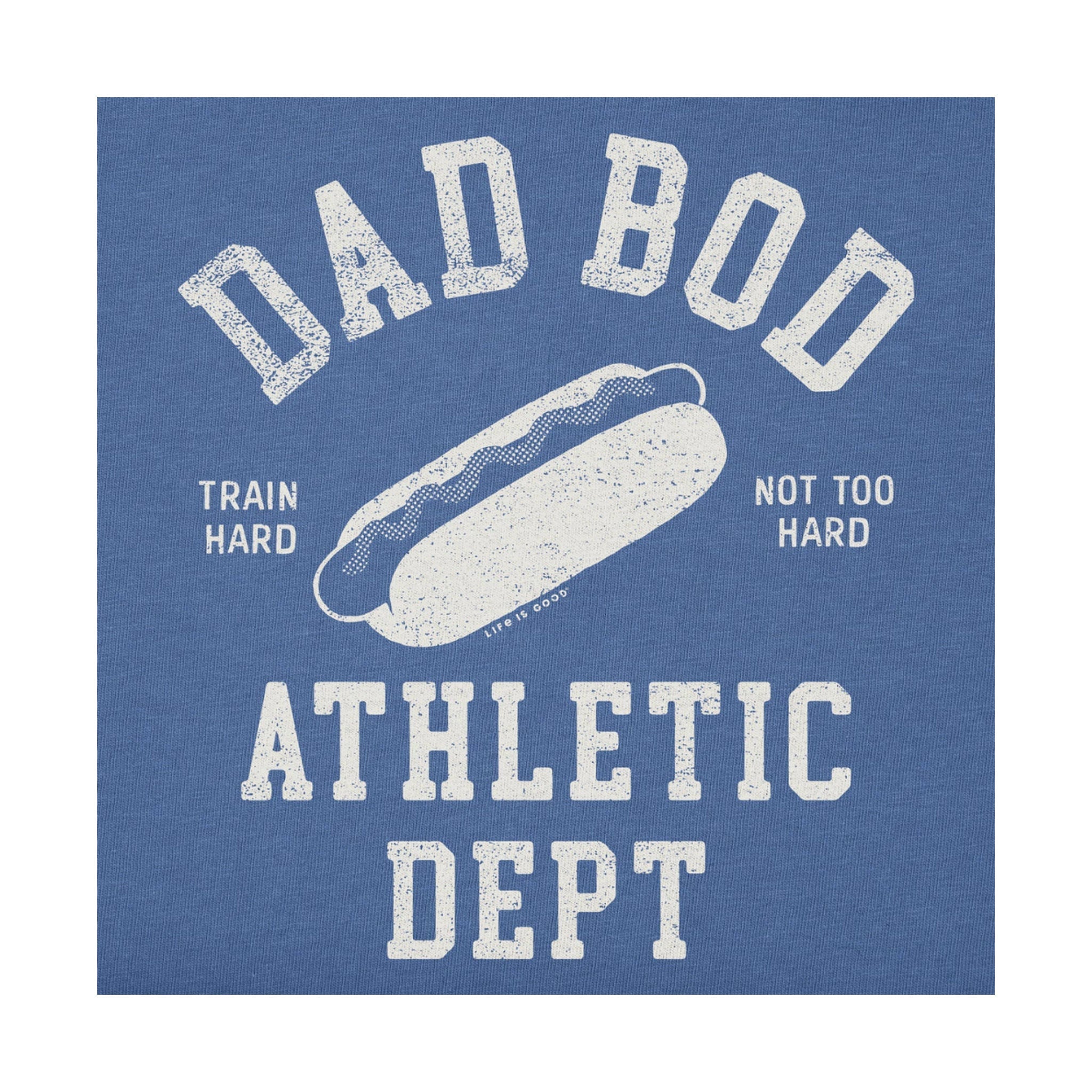 Life Is Good Men's Dad Bod Athletic Club Short Sleeve Tee - Vintage Blue by Lenny's Shoe & Apparel
