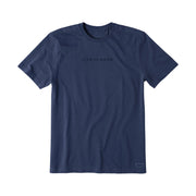 Life Is Good Men's Tonal Horizontal Short Sleeve Tee - Darkest Blue by Lenny's Shoe & Apparel