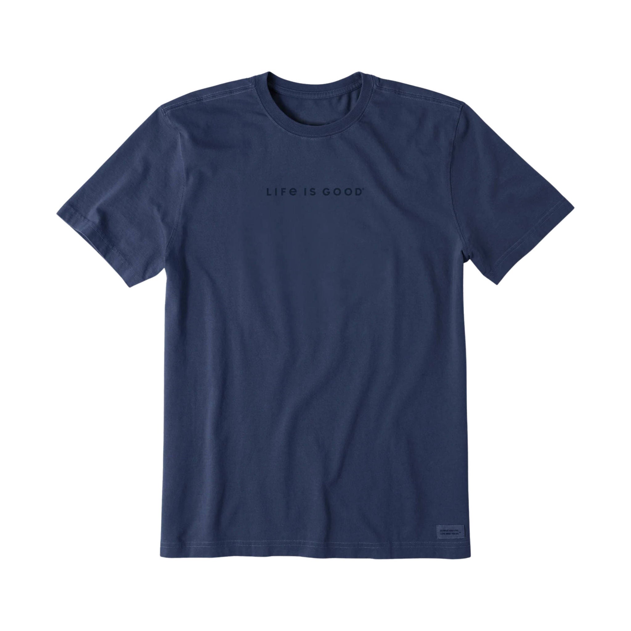 Life Is Good Men's Tonal Horizontal Short Sleeve Tee - Darkest Blue by Lenny's Shoe & Apparel