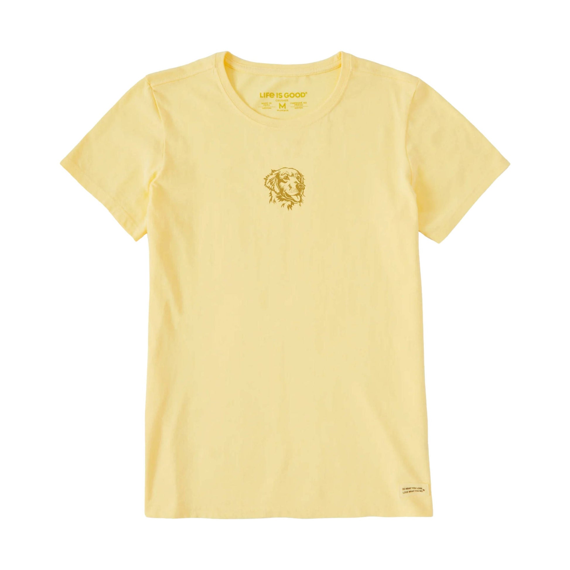 Life Is Good Women's Mini Golden Short Sleeve Tee - Sandy Yellow by Lenny's Shoe & Apparel