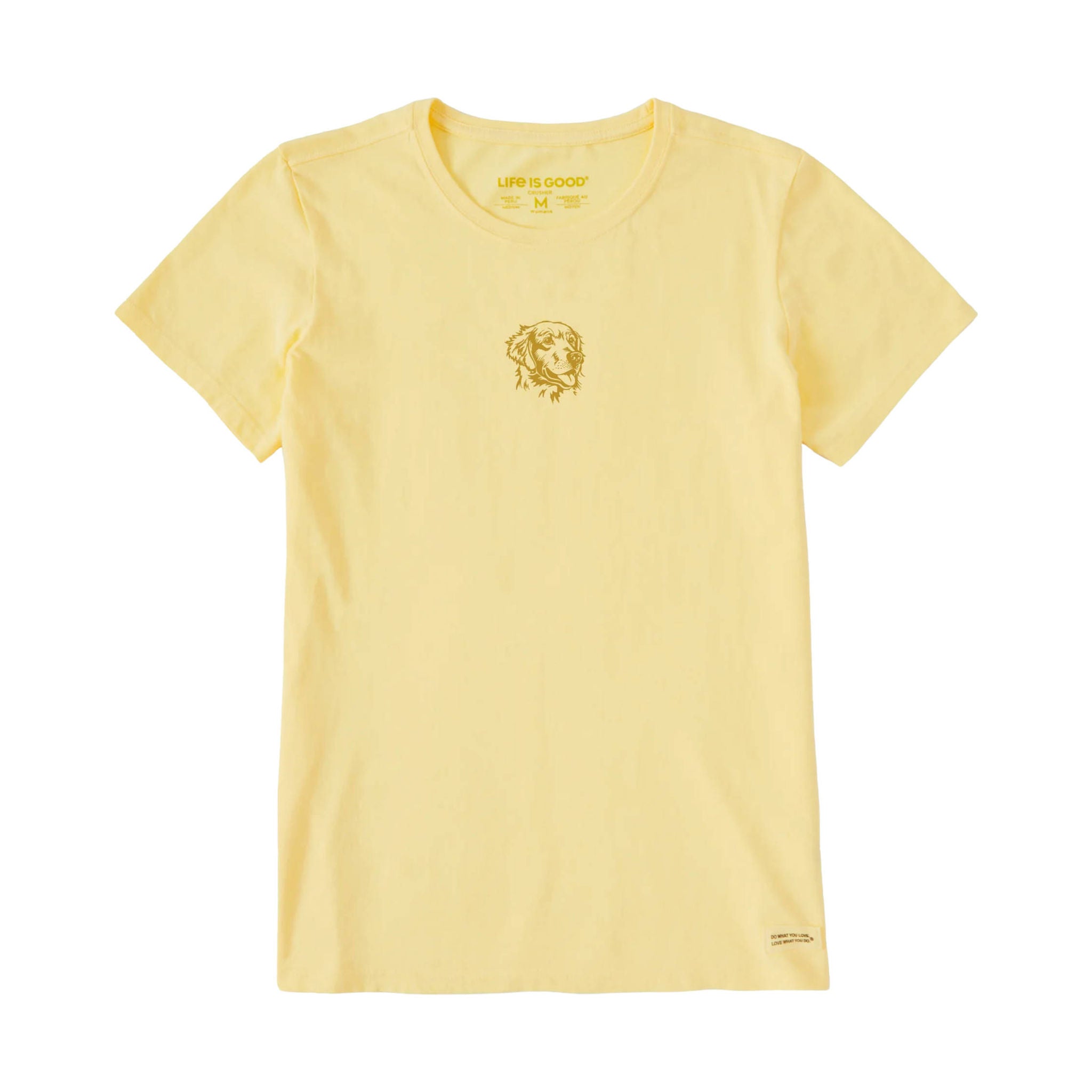 Life Is Good Women's Mini Golden Short Sleeve Tee - Sandy Yellow by Lenny's Shoe & Apparel