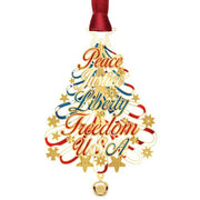 Patriotic Word Tree Ornament