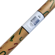Kraft Foil Roll Wrap - 30" x 96" - Candy Cane Classic