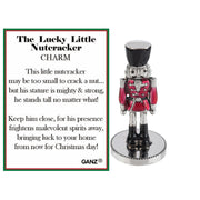 Lucky Little Nutcracker Charm - Red