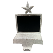 Chalkboard Stocking Hanger - White