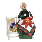 Amish Grandmother on Bench
