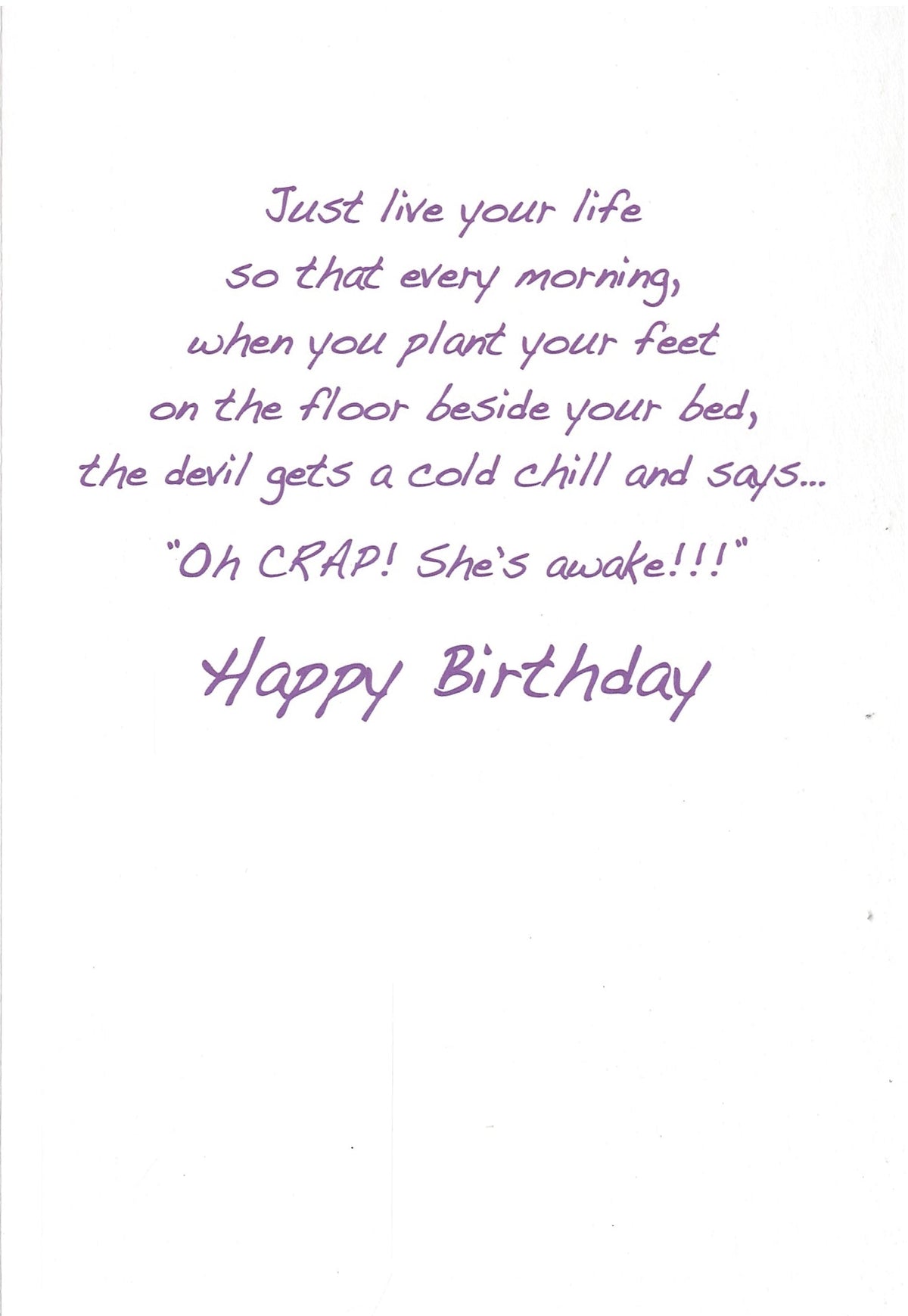 Birthday Card - No Need To Worry