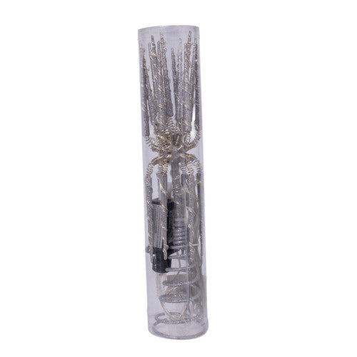 Silver Glitter Starburst Tree Topper - 12 Inch Multicolor