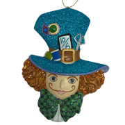 Mad Hatter - Alice in Wonderland Flat Back Character Head Ornament