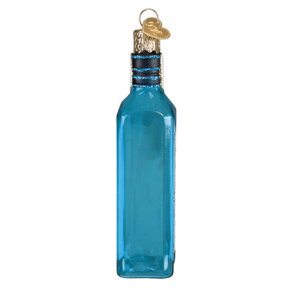 Gin Bottle  Glass Ornament
