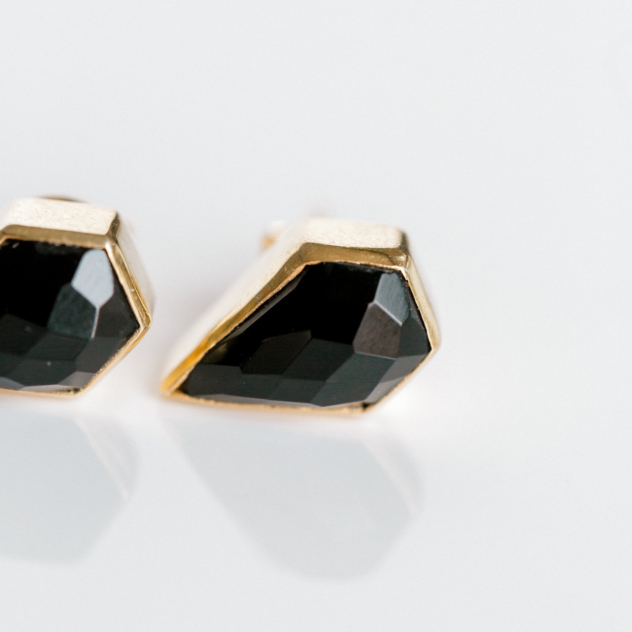 London Studs | Black Onyx by elliparr