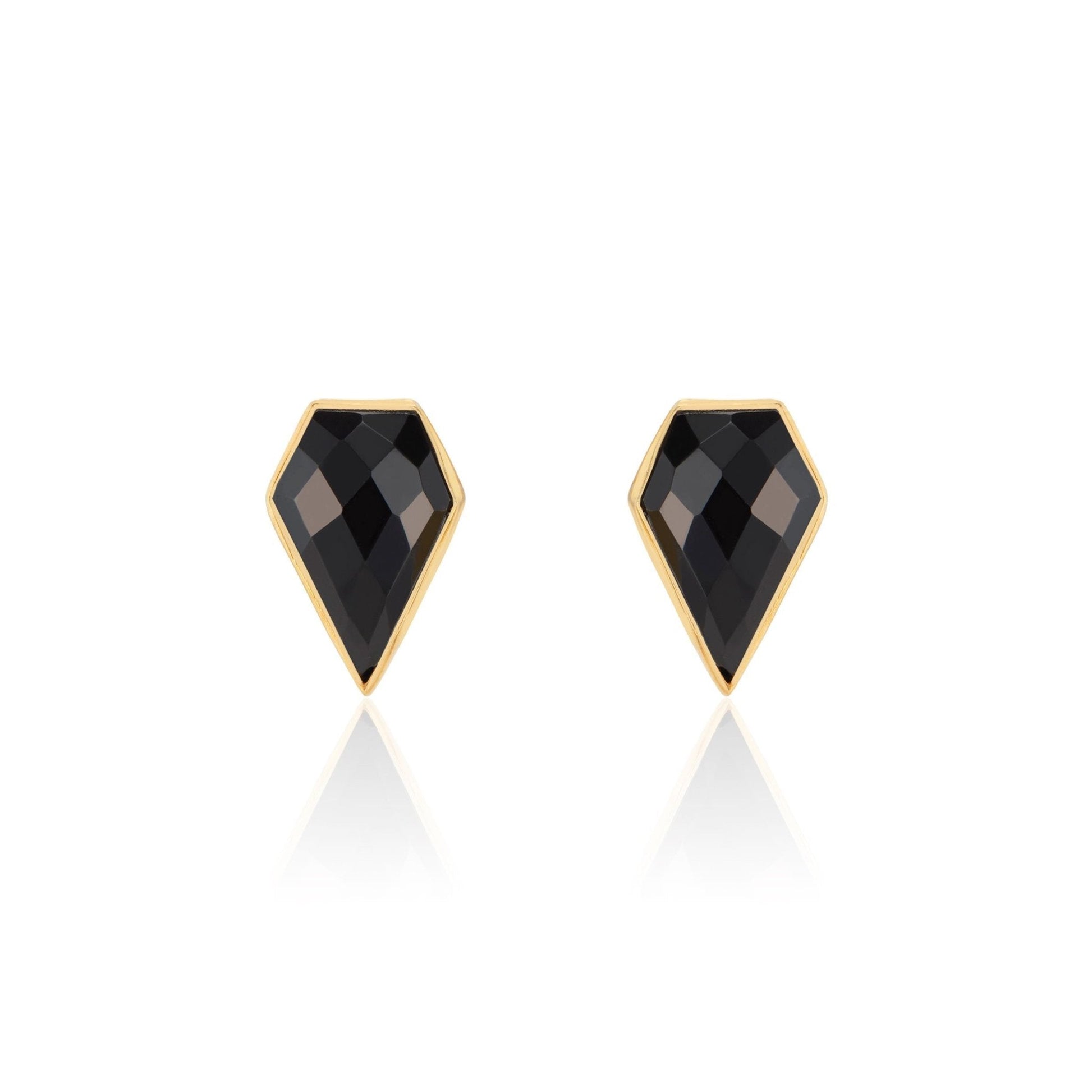 London Studs | Black Onyx by elliparr
