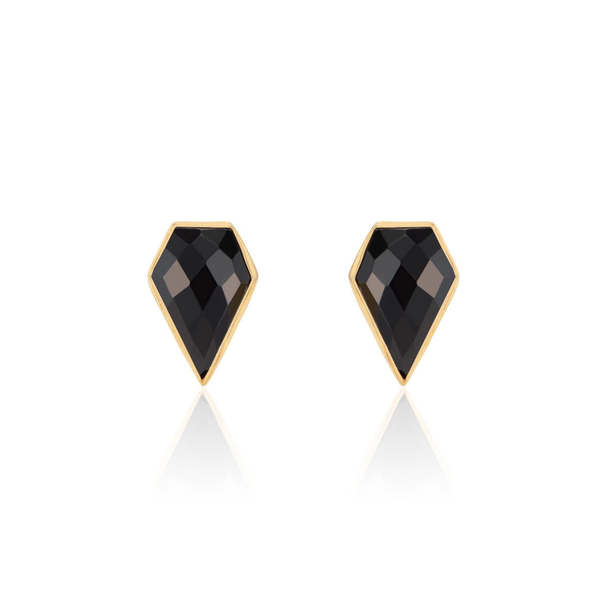 London Studs | Black Onyx by elliparr