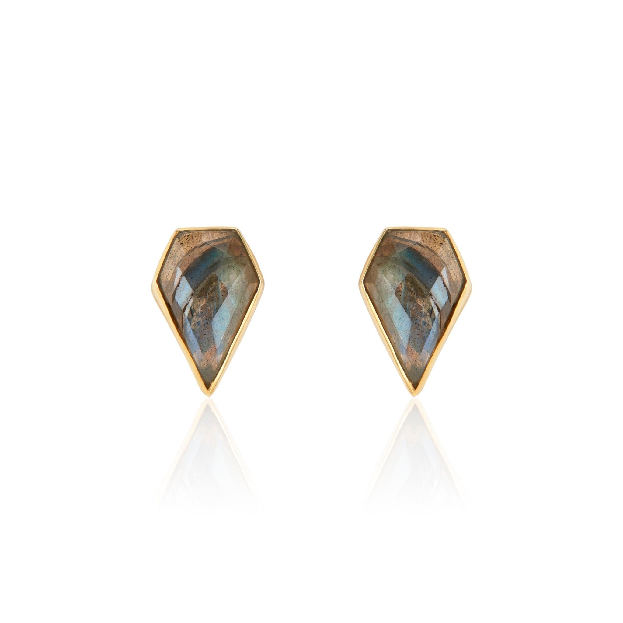 London Studs | Labradorite by elliparr