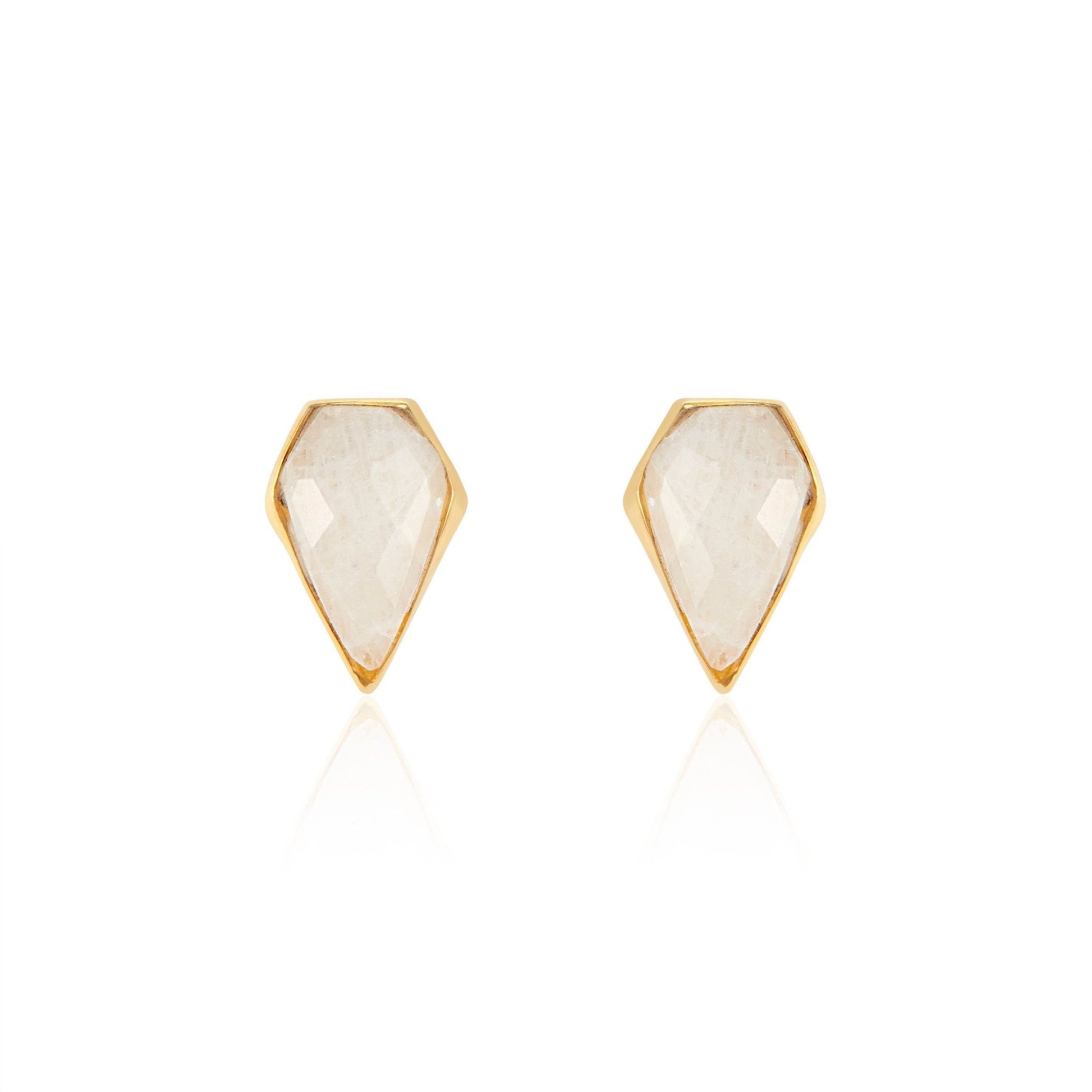 London Studs | Moonstone by elliparr