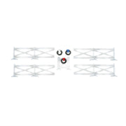 White Crossbuck Fence Set