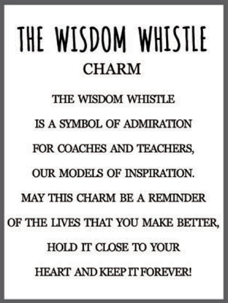 The Wisdom Whistle Charm - A Token of Inspiration