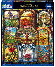 Four Season Stained Glass  - 1000 Piece Jigsaw Puzzle