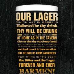 Tin Sign - Beer Prayer by Homeportonline