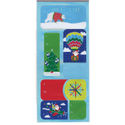 Foil Peel and Stick Gift tags - Toony Classics