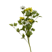 20 inch Faux White and Yellow Sunny Day Daisy Bouquet