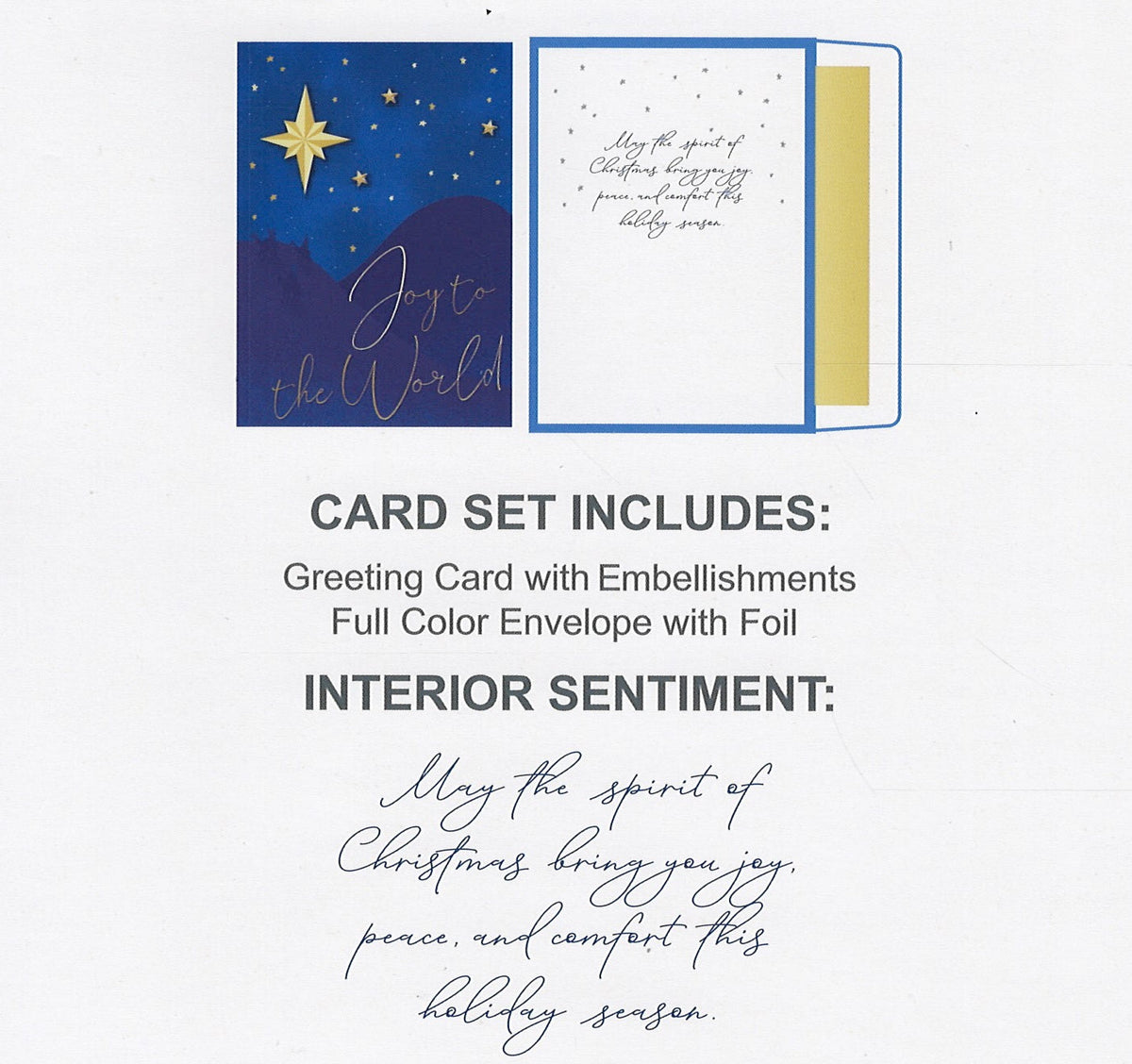 Joy to the World Star Card