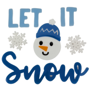 Holiday Window Gel Clings – Let It Snow Snowman Set (8 Pieces)