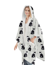 Snuggs Wrap - Black and White Cat