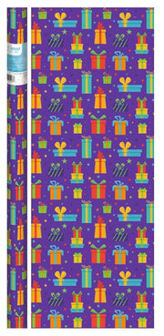 Presents on Purple Gift Wrap