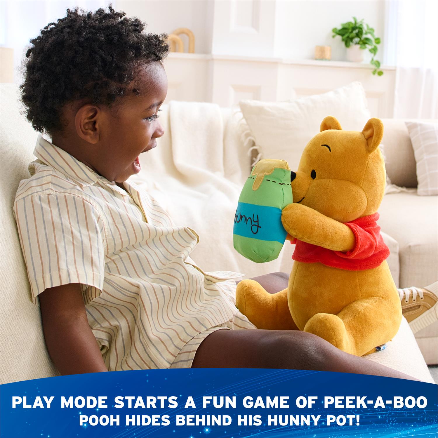 Peek-a-Boo Winnie the Pooh Animated Plush