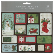 Foil Gift Tags – Classic Holiday Collection (24-Count)