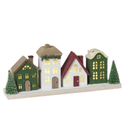 Lighted Holiday Village Scene