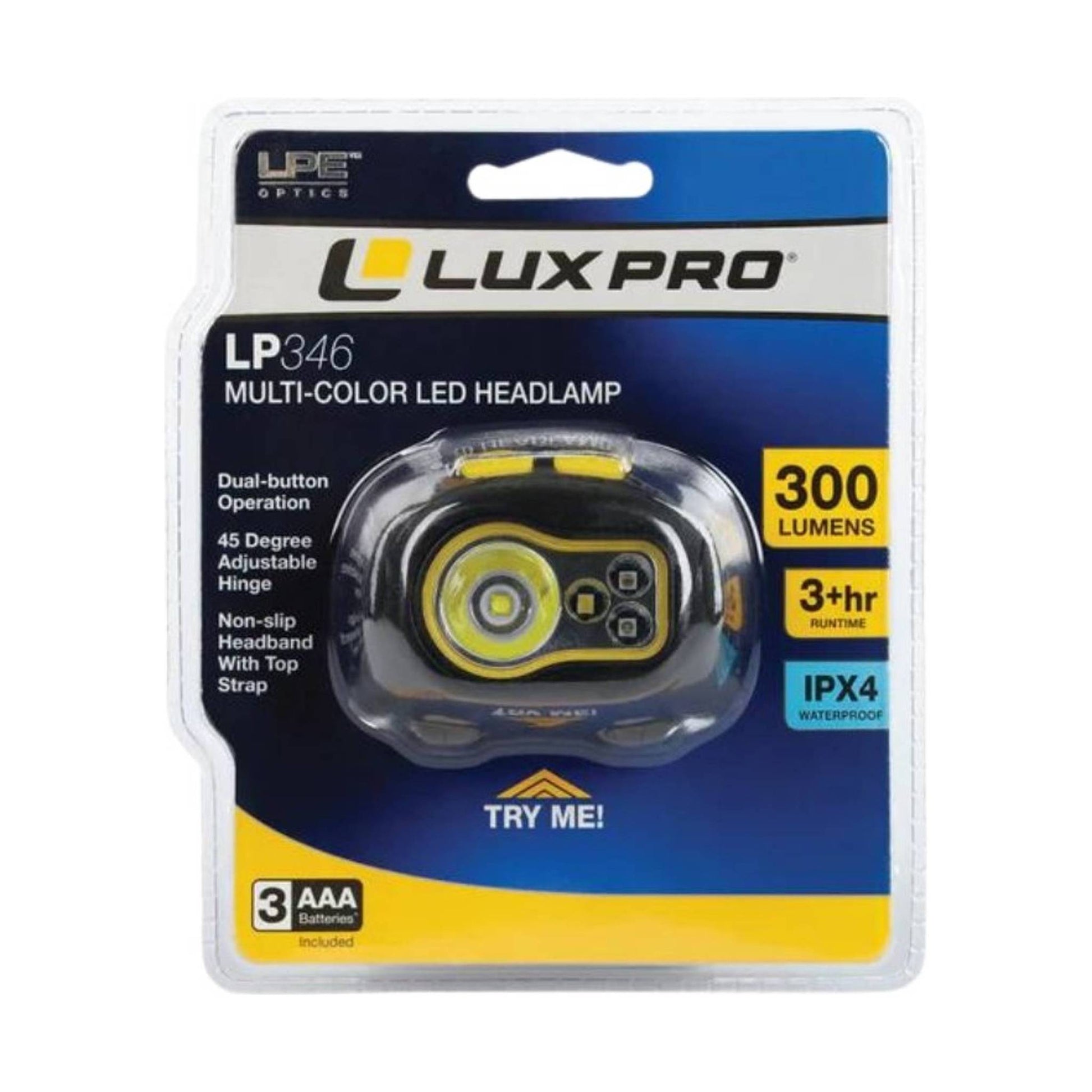 Luxpro LP346 Multi-Color Headlamp by Lenny's Shoe & Apparel