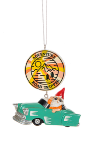 Gnome Road Trip Ornament - Adventure Road Tripper