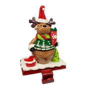 Whimsical Reindeer Stocking Hanger