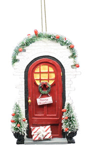 Red Door Personalizeable Ornament