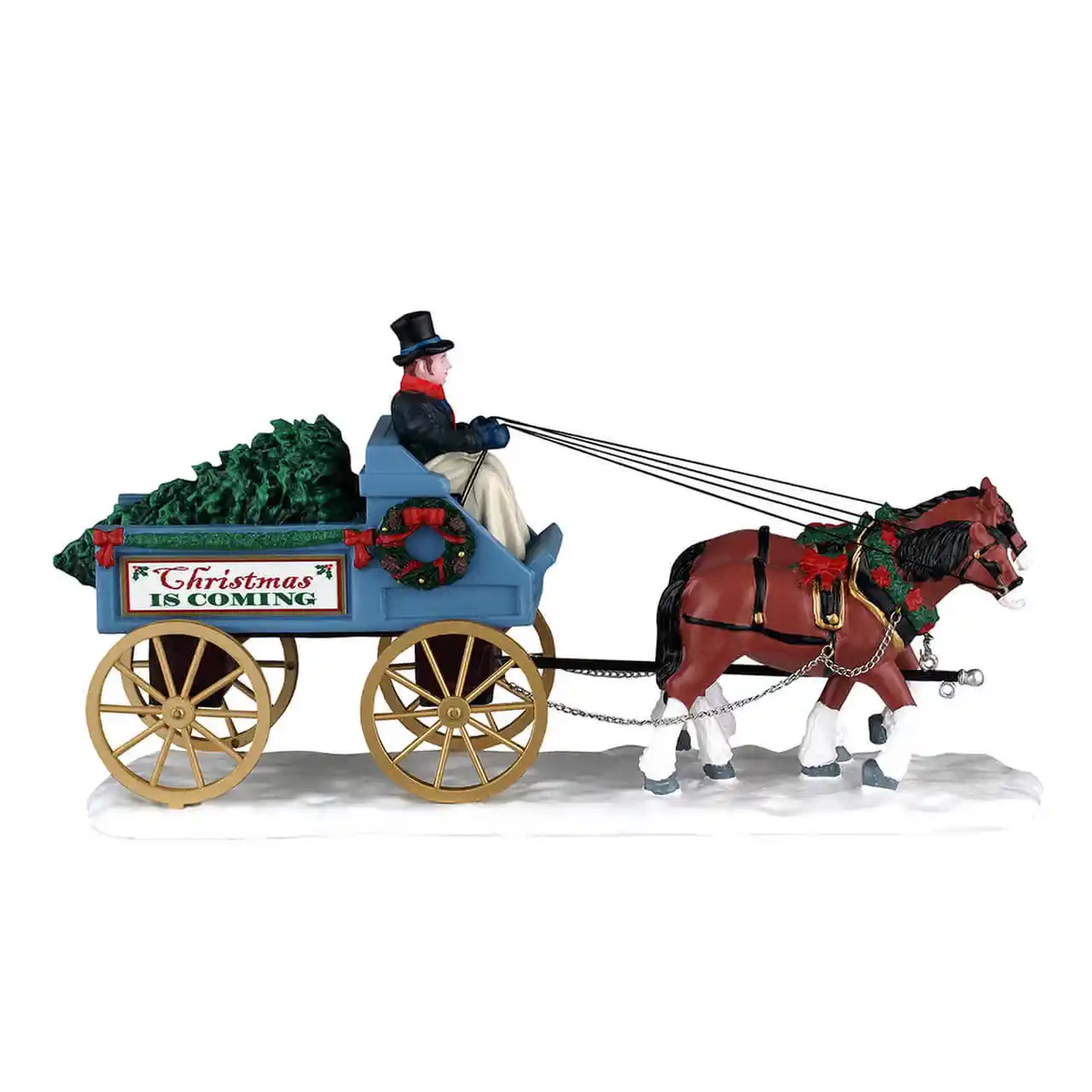 Christmas Is Coming - Tree Delivery Wagon