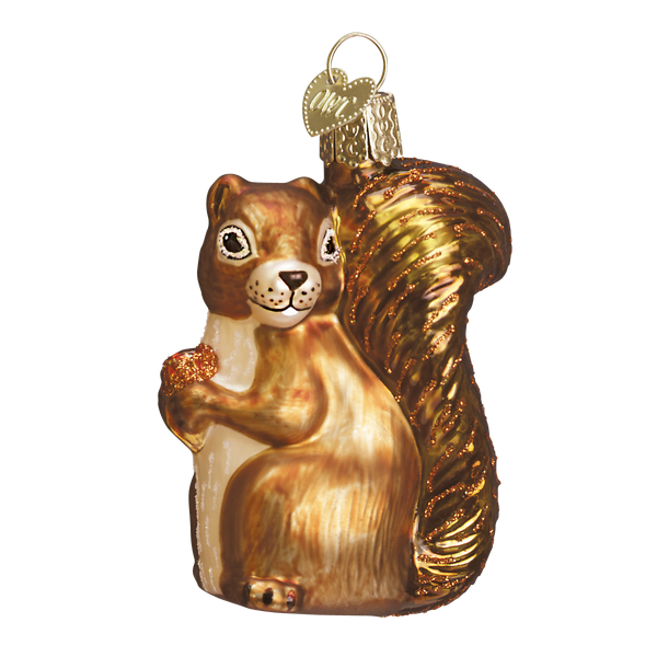 Squirrel Glass Ornaent
