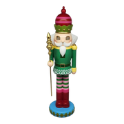 Resin Nutcracker with Moving Digital Eyes - 19 Inch