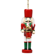 Wood Nutcracker Ornament - Soldier