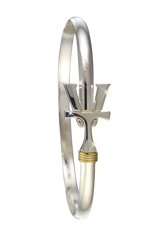 Vermont  Hook Bracelet Silver - 4mm Band - 8 Inch