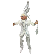Posable Whimsical Winter Elf With Crystal